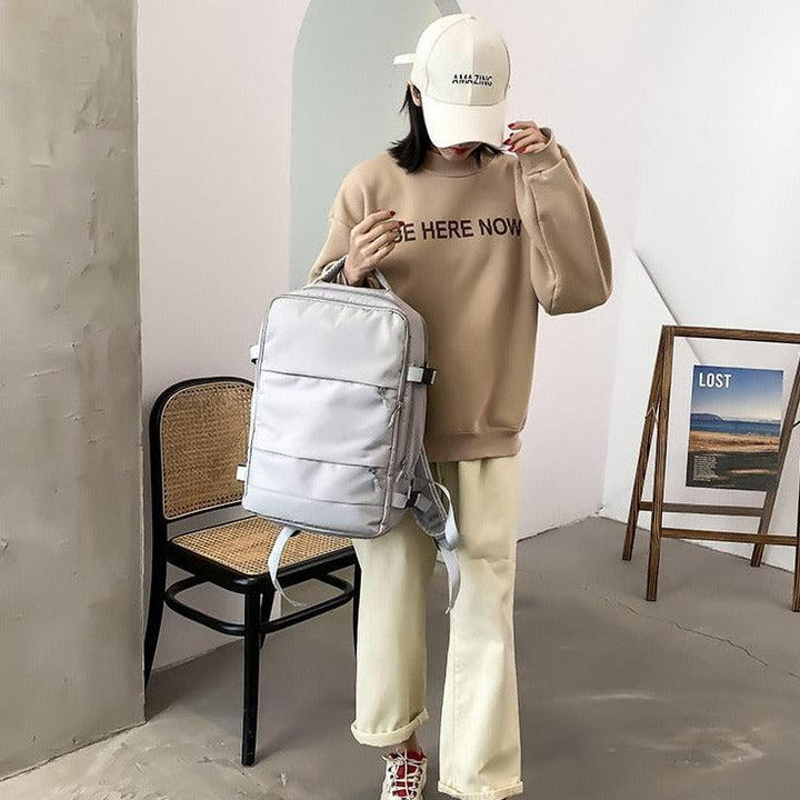 Soft Girl Hidden Pockets Travel Backpack - Vedlit