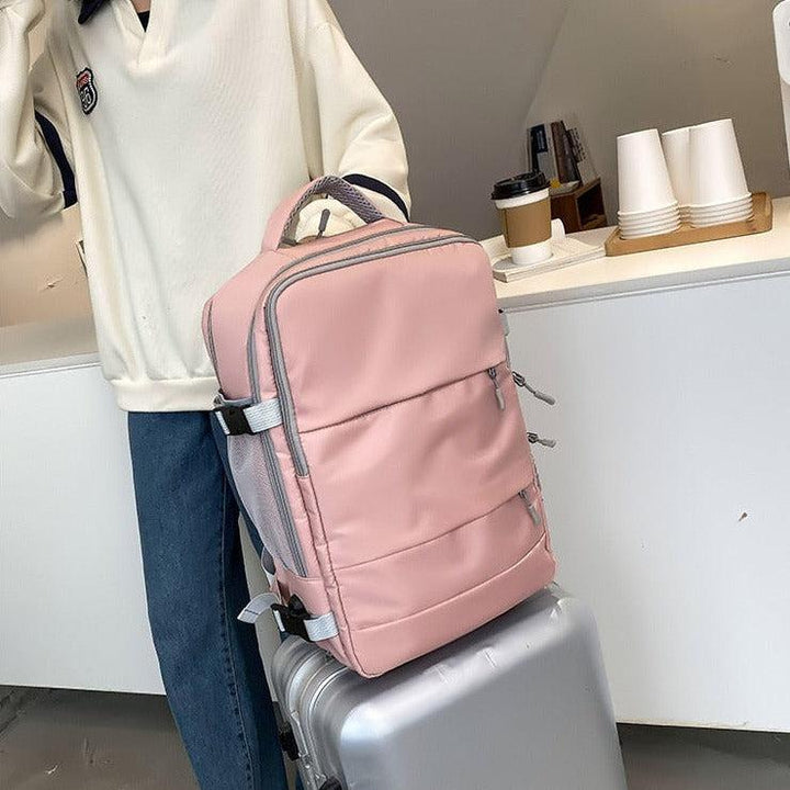 Soft Girl Hidden Pockets Travel Backpack - Vedlit