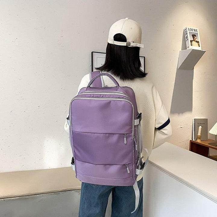 Soft Girl Hidden Pockets Travel Backpack - Vedlit