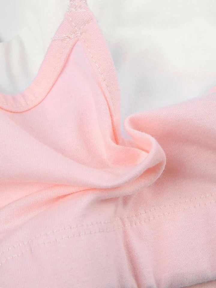 Soft Girl Layered Crop Top - Vedlit
