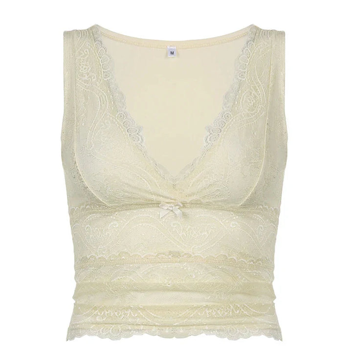 Soft Girl Lemonade Lace Top - Vedlit