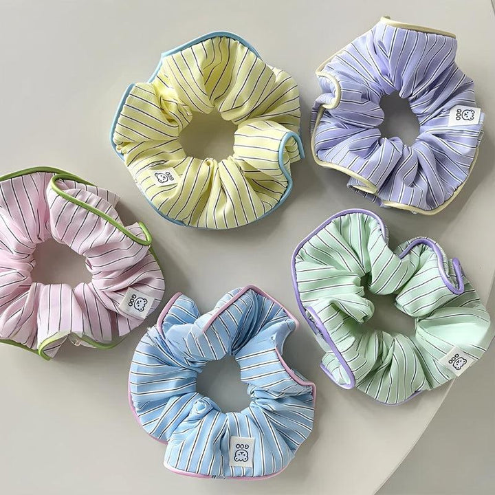 Soft Girl Striped Scrunchies - Vedlit