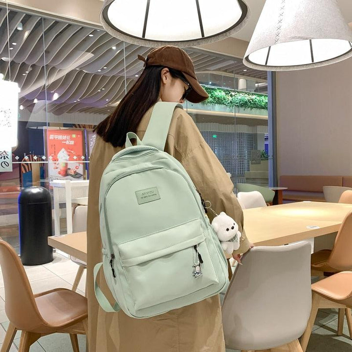 Soft Girl Waterproof School Backpack - Vedlit