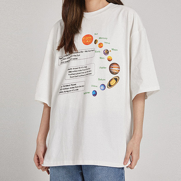 Solar System Oversized Tee - Vedlit