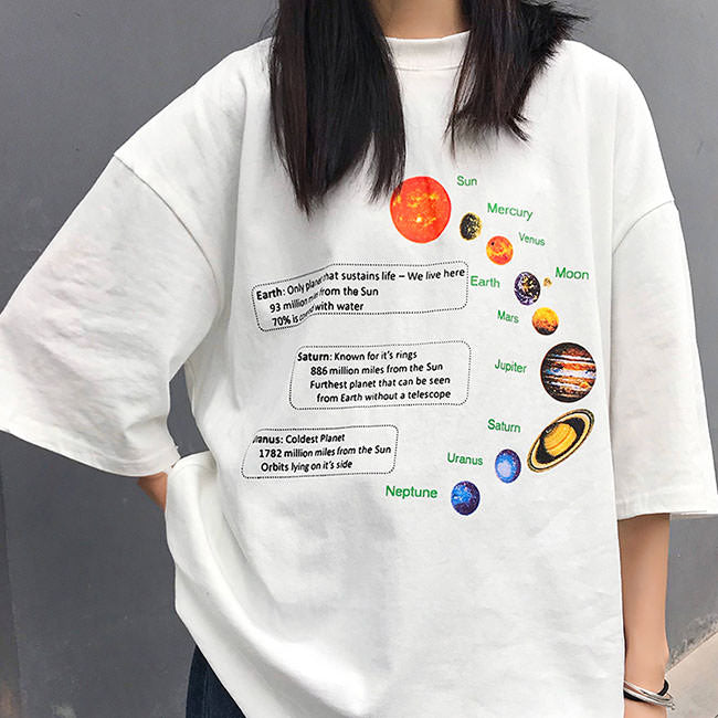 Solar System Oversized Tee - Vedlit