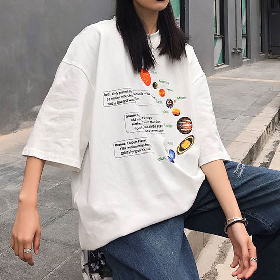 Solar System Oversized Tee - Vedlit
