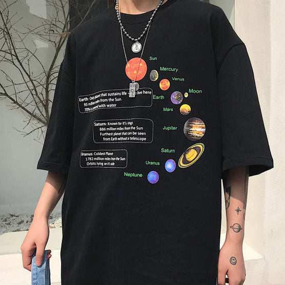 Solar System Oversized Tee - Vedlit