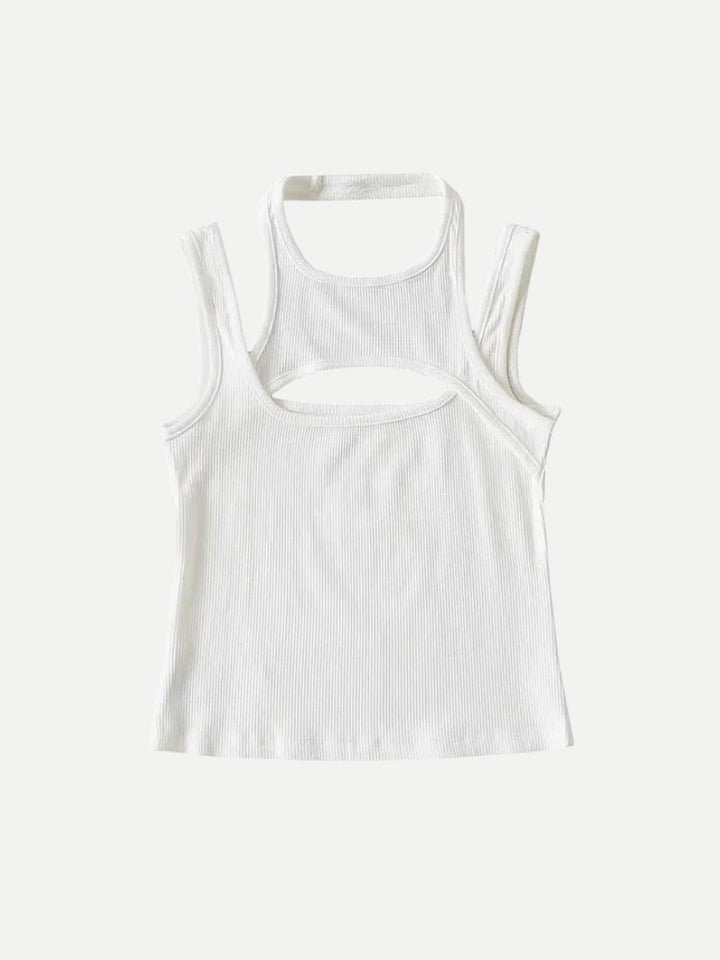 Sporty Asymmetric Tank Top - Vedlit