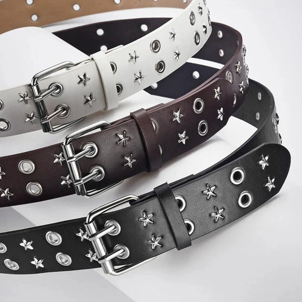 Star Studded Belt with Chain - Vedlit