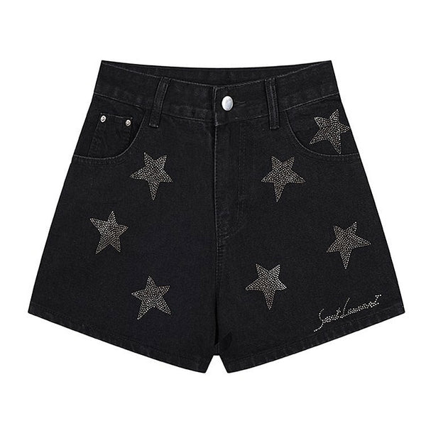 Superstar Behavior Rhinestone Shorts - Vedlit