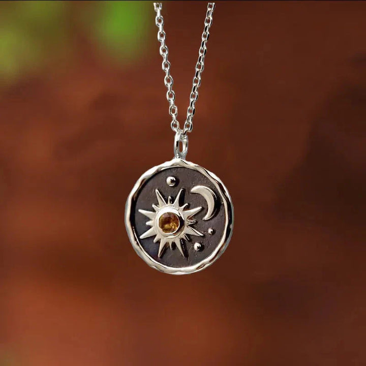 Sun Moon Charm Necklace - Vedlit