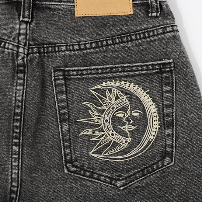 Sun & Moon Grunge Shorts - Vedlit