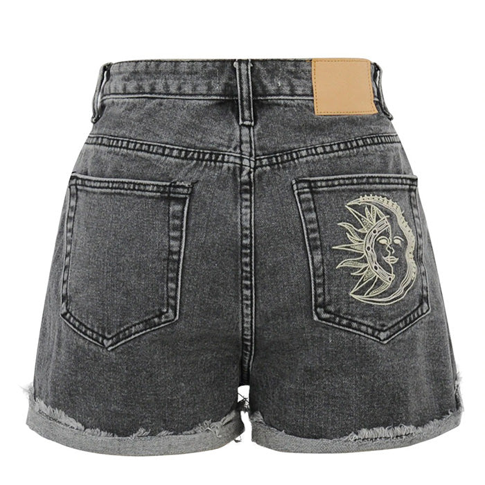 Sun & Moon Grunge Shorts - Vedlit