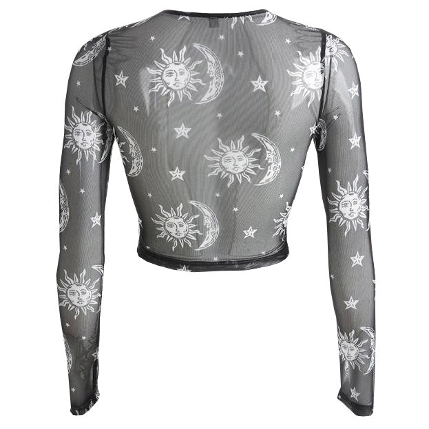 Sun and Moon Mesh Top - Vedlit