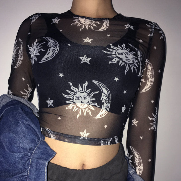 Sun and Moon Mesh Top - Vedlit
