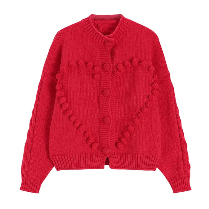 Sweetheart Knit Cardigan - Vedlit