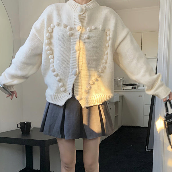 Sweetheart Knit Cardigan - Vedlit