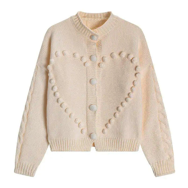 Sweetheart Knit Cardigan - Vedlit