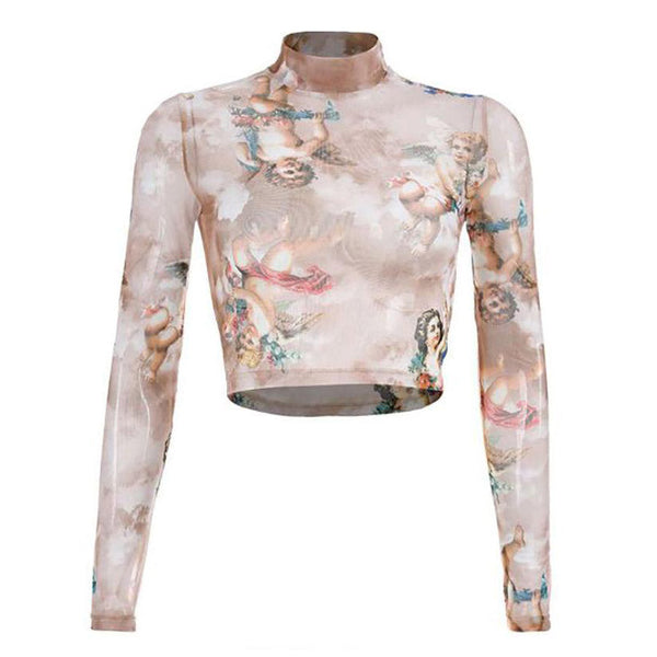 Taupe Angel Top - Vedlit