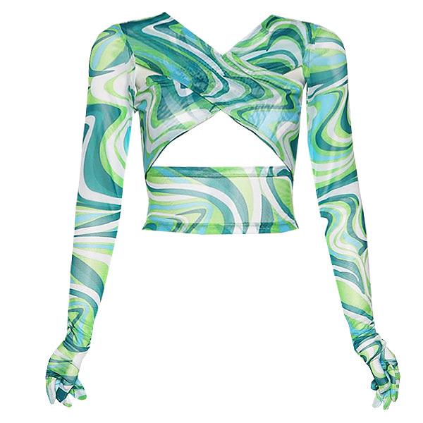 Teenage Crush Gloved Long Sleeve Top - Vedlit