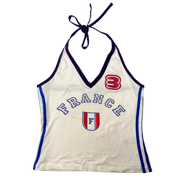 90s Style France Halter Top - Vedlit