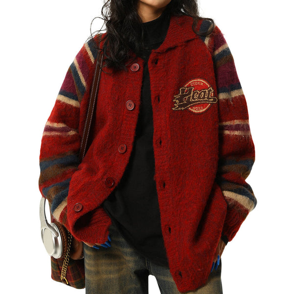 Preppy Style College Spirit Cardigan - Vedlit