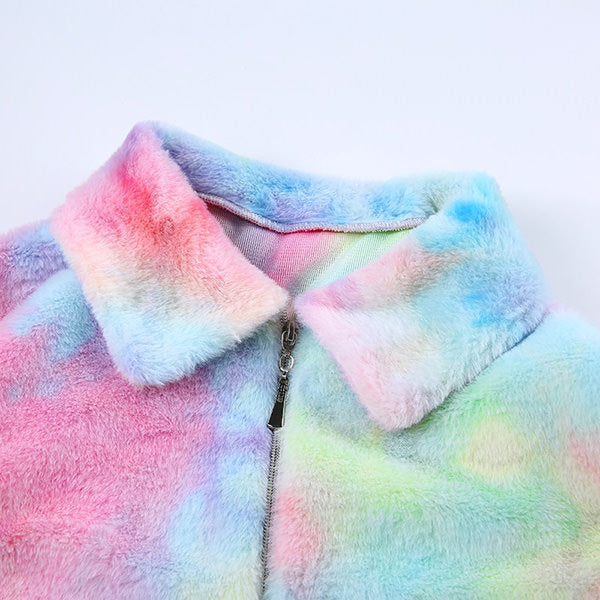 Tie Dye Teddy Jacket - Vedlit