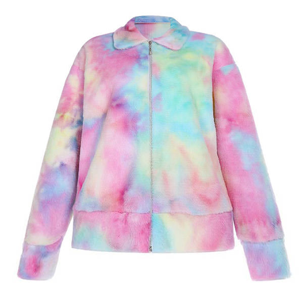 Tie Dye Teddy Jacket - Vedlit