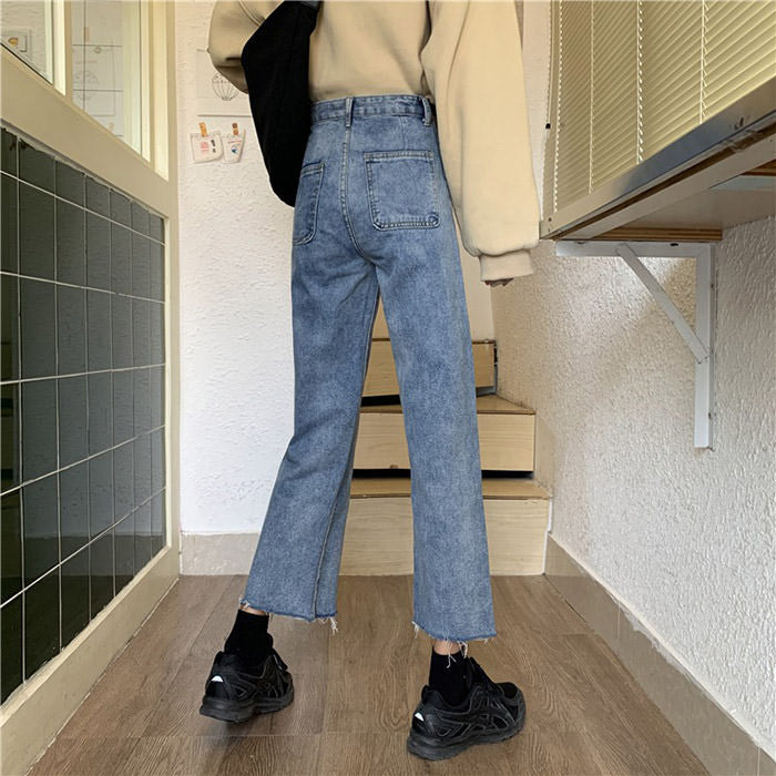 Too Annoyed High Waist Jeans - Vedlit