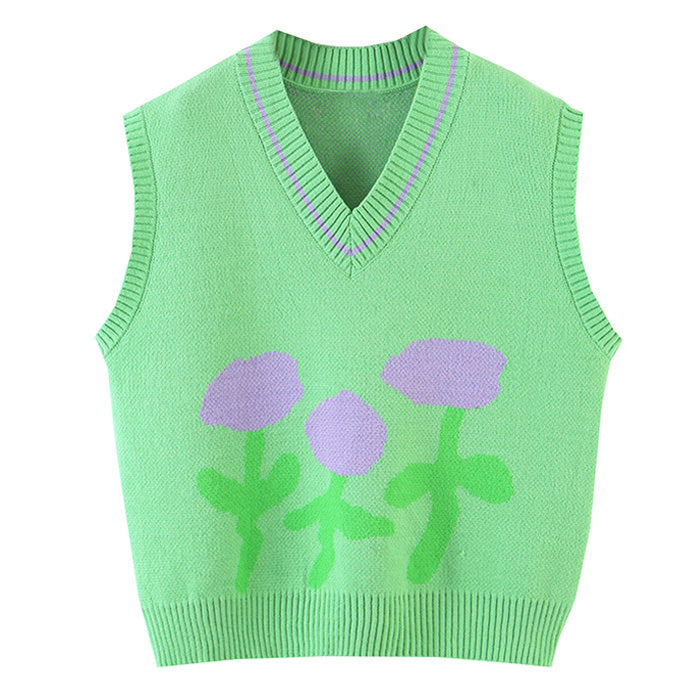 Tulip Knit Vest - Vedlit
