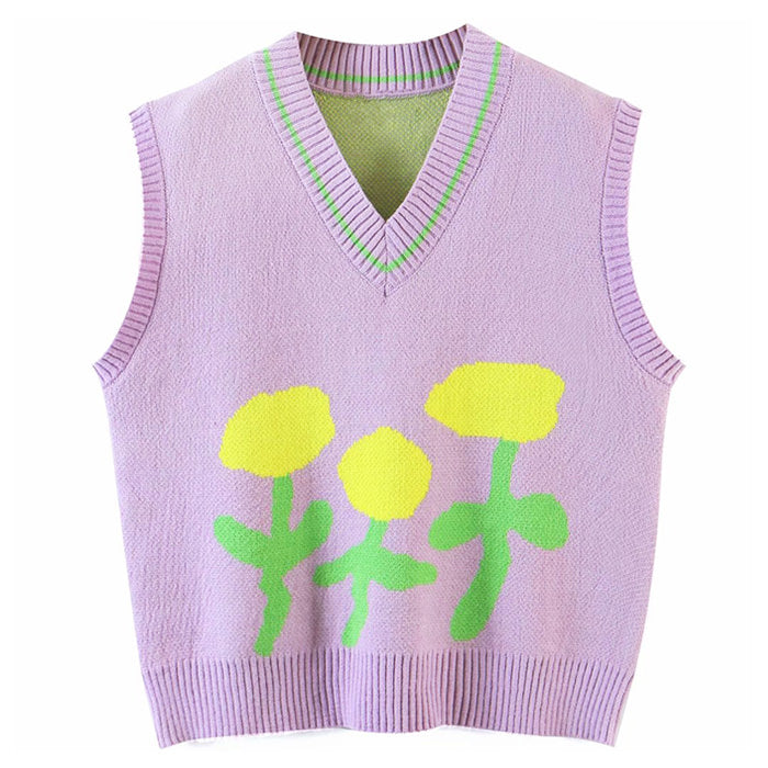 Tulip Knit Vest - Vedlit