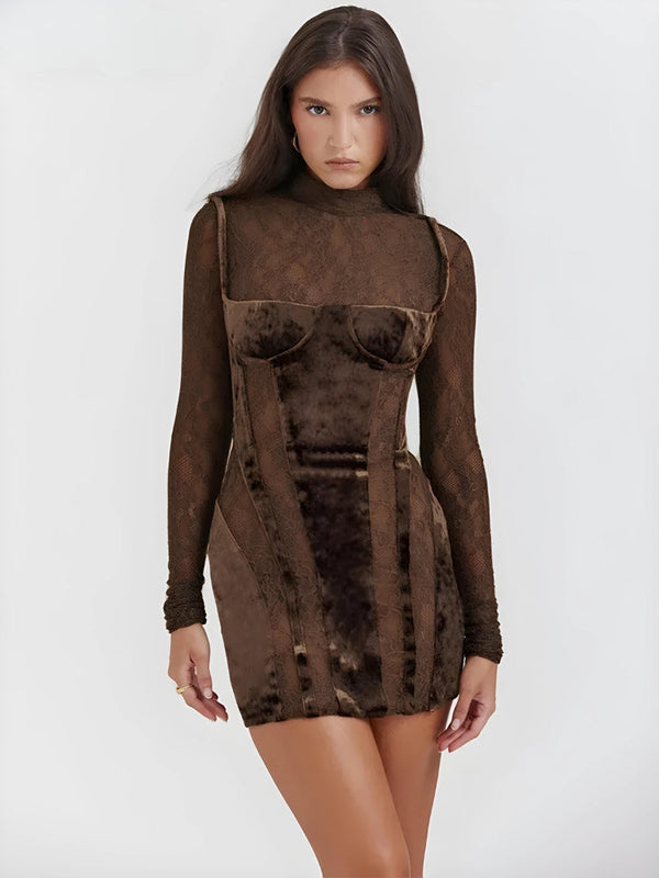 Velvet Mini Dress - Vedlit