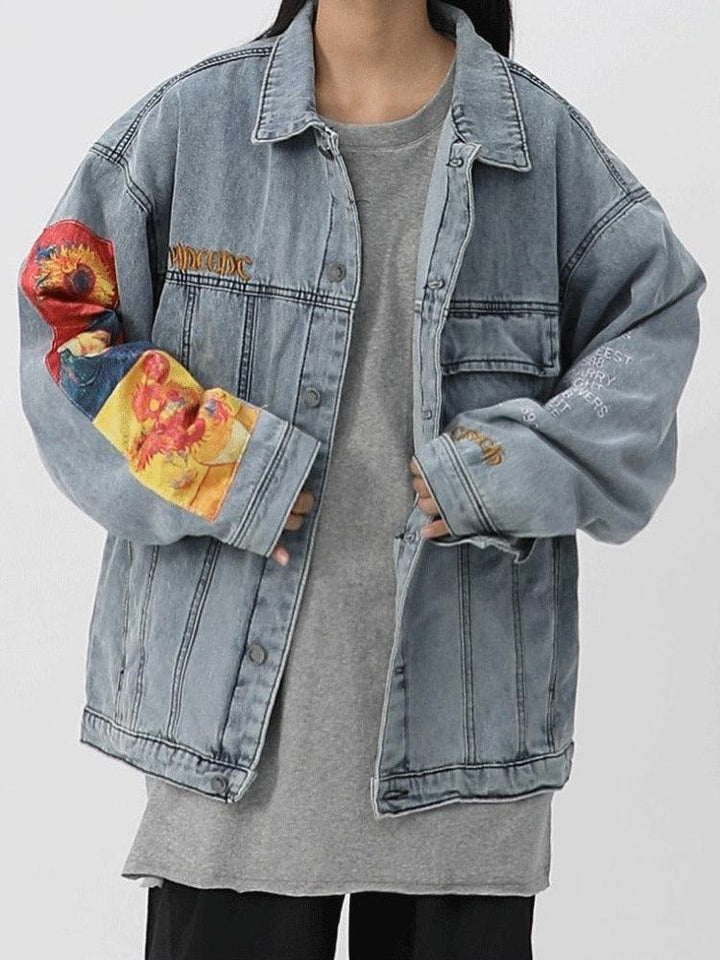 Vincent Van Gogh Denim Jacket - Vedlit