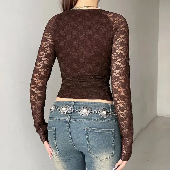 Vintage Bohemian Lace Top - Vedlit