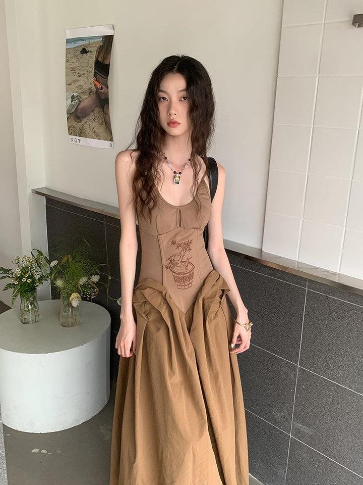 Vintage Corset Maxi Dress - Vedlit
