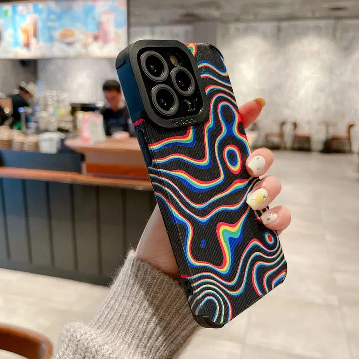 Wavy Rainbow Phone Case - Vedlit