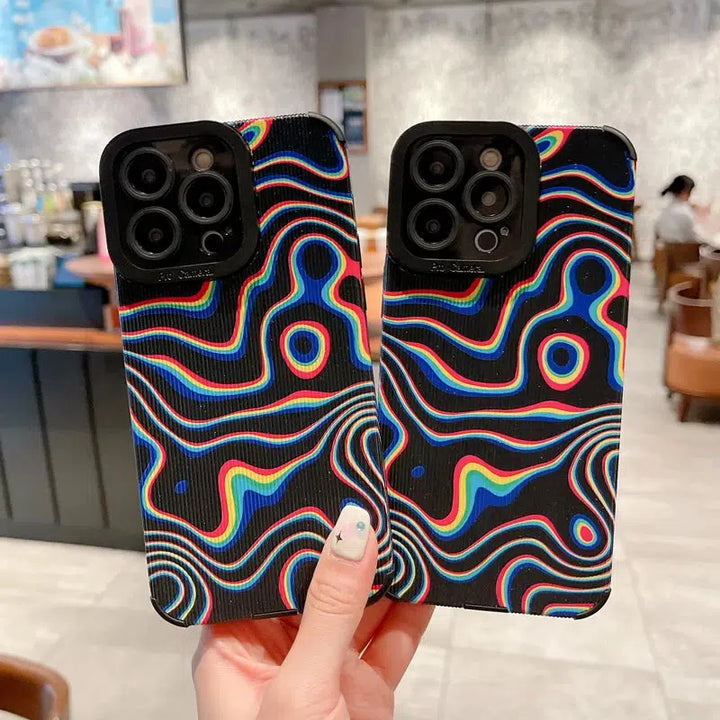 Wavy Rainbow Phone Case - Vedlit