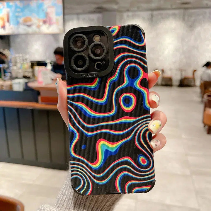 Wavy Rainbow Phone Case - Vedlit