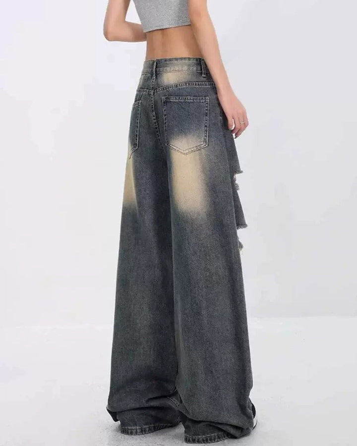 Star Girl Distressed Jeans - Vedlit