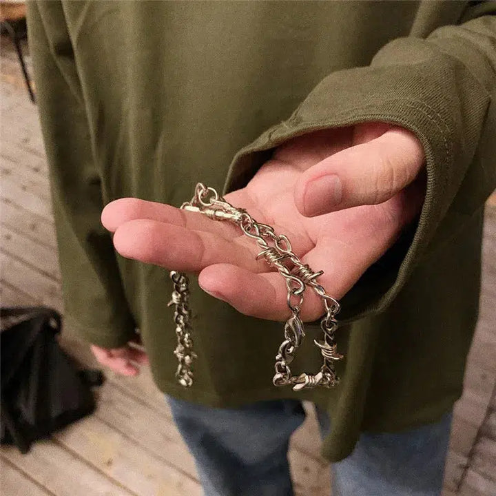 Y2K Barbed Wire Necklace - Vedlit