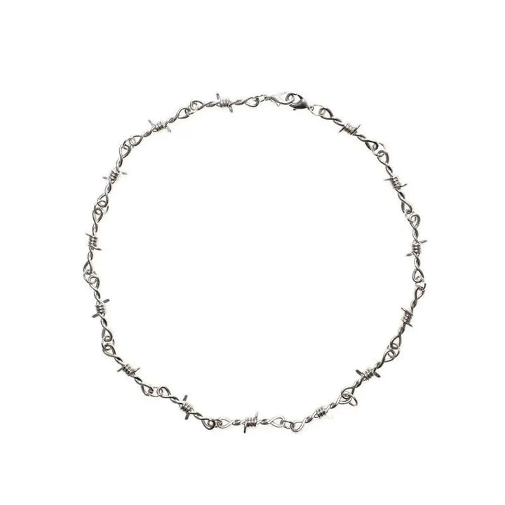 Y2K Barbed Wire Necklace - Vedlit