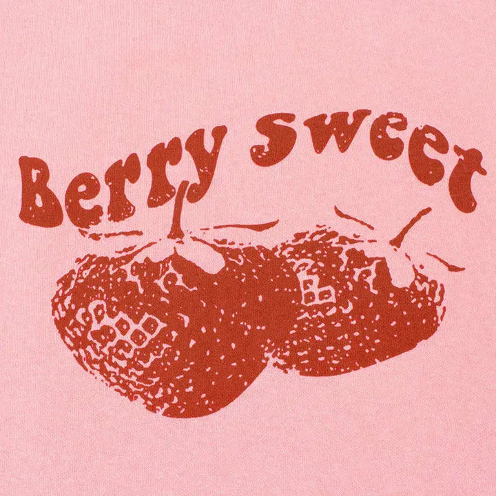 Y2K Berry Sweet Crop Top - Vedlit