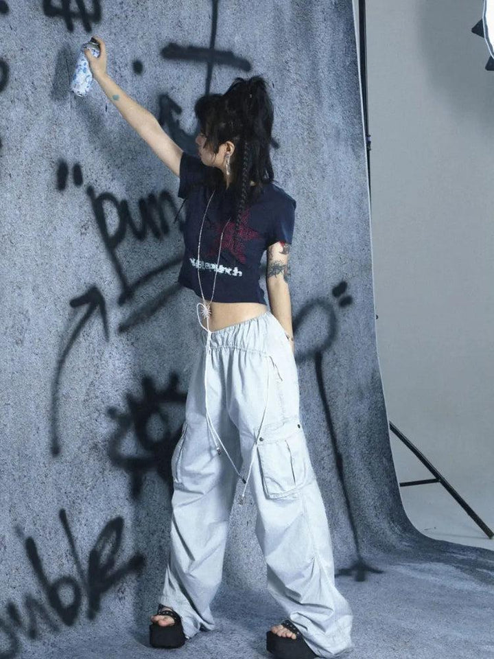 Y2K Star Button-Up Tee - Vedlit