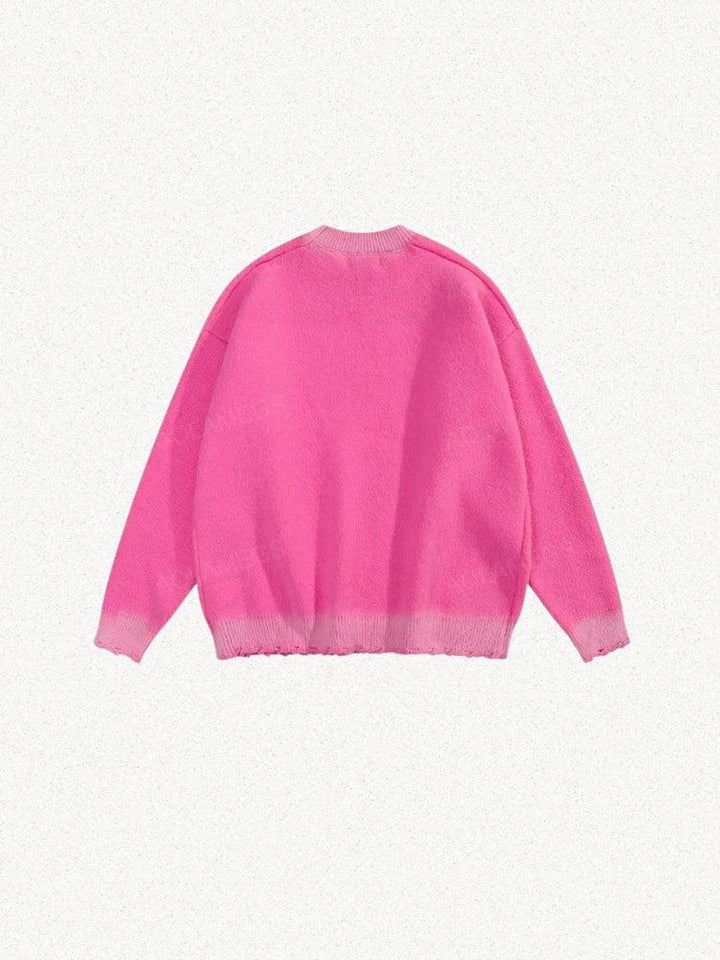 Y2K Star Distressed Sweater - Vedlit
