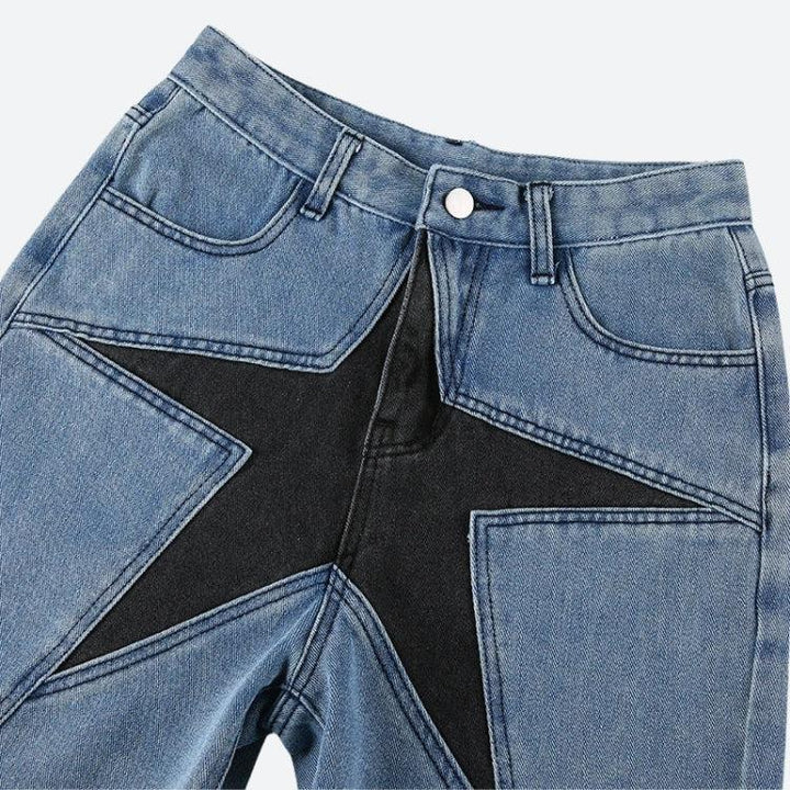 Y2K Star Jean Shorts - Vedlit