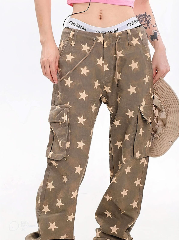 Y2K Star Low Rise Jeans - Vedlit