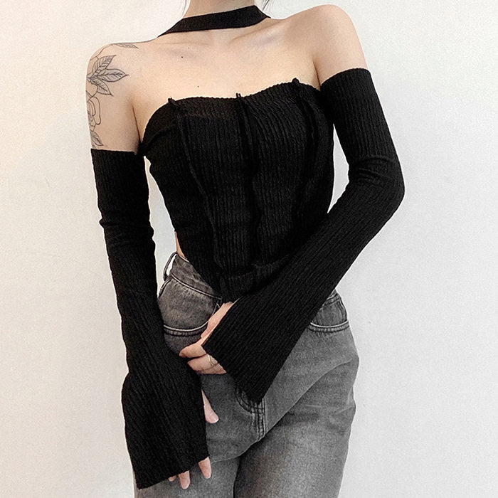 Y2K Top & Gloves Set - Vedlit