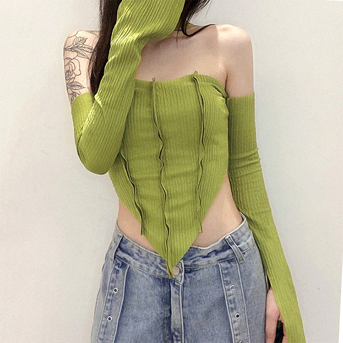 Y2K Top & Gloves Set - Vedlit
