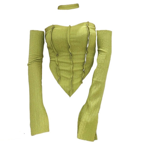Y2K Top & Gloves Set - Vedlit