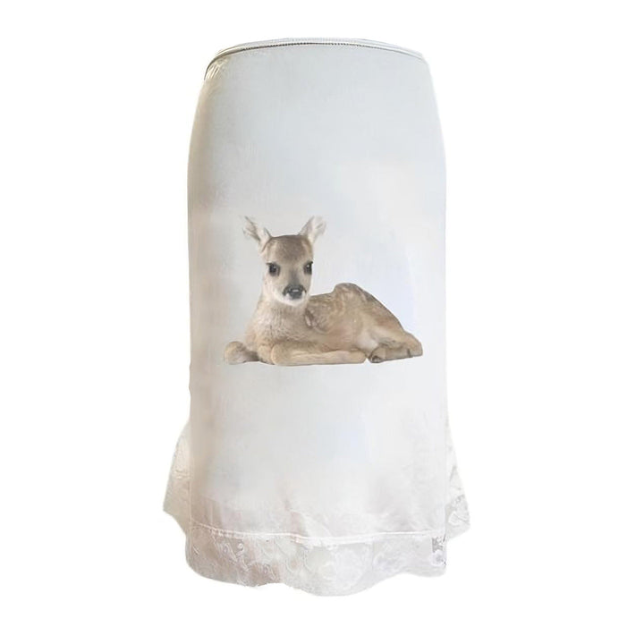 Y2K Fawn Print Maxi Skirt - Vedlit